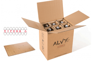 1 pallet - scatola per spedizione per sei bottiglie